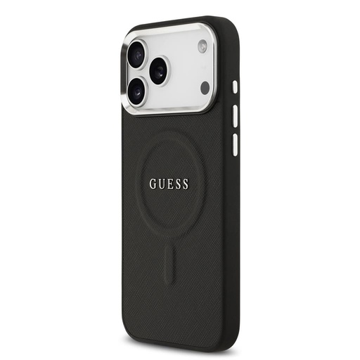 Guess PU Saffiano MagSafe iPhone 17 Pro Max (Negru)