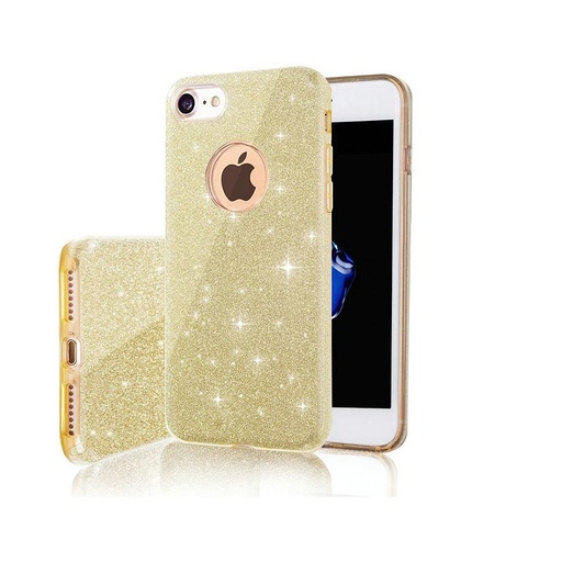 Apple iPhone 16e glitter 3in1 husă spate (Auriu)