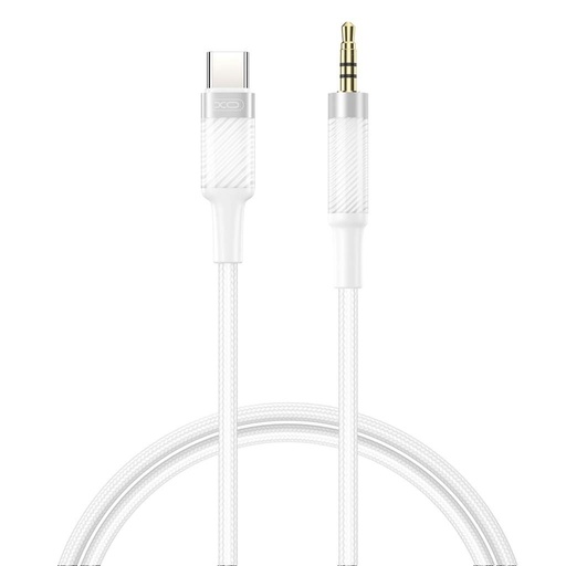 XO NB-R279B USB-C – 3,5 mm audio cablu (Alb) – 1,0 m