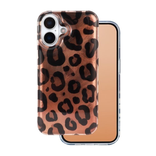 Apple iPhone 16 Animal Print back cover case (Leopard)