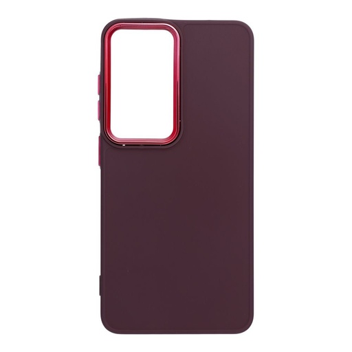 Samsung Galaxy S26 Frame silicone back cover case (Purple)