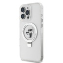 Apple iPhone 16 Pro Karl Lagerfeld Ringstand Karl and Choupette MagSafe tok (Fehér) - KLHMP16LHMRSKCH