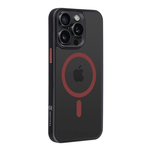 Apple iPhone 15 Pro Max Tactical MagForce Hyperstealth 2.0 husă spate (Negru - Roșu)