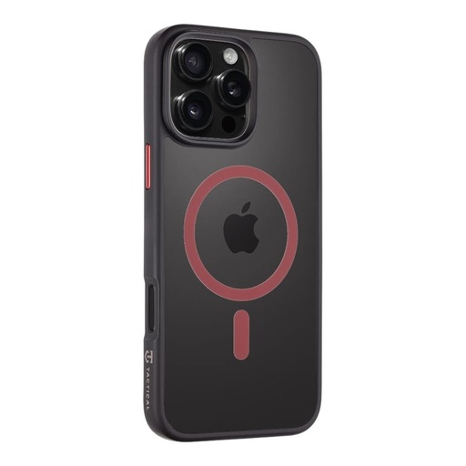 Apple iPhone 16 Pro Max Tactical MagForce Hyperstealth 2.0 husă spate (Negru - Roșu)