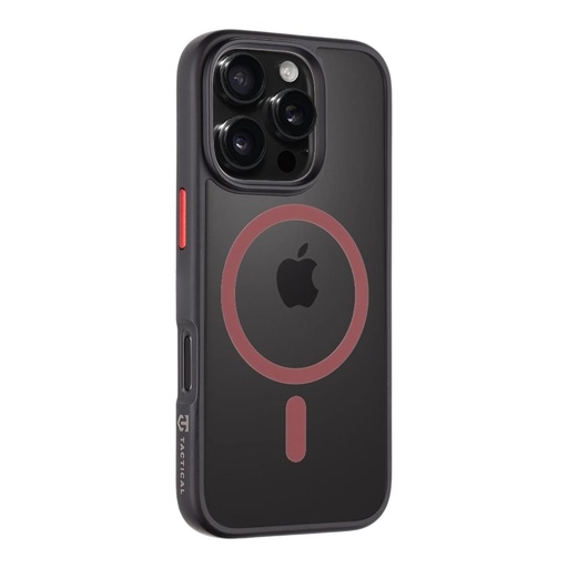 Apple iPhone 16 Pro Tactical MagForce Hyperstealth 2.0 husă spate (Negru - Roșu)