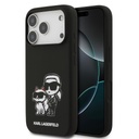 Karl Lagerfeld Liquid Silicone K&CH Sketch MagSafe tok iPhone 17 Pro (Fekete) - KLHMP17LSKCGRGOK