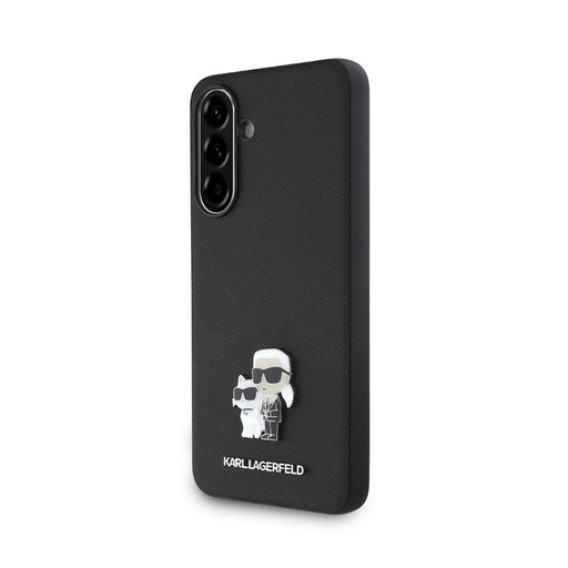 Karl Lagerfeld PU Saffiano Metal Karl and Choupette husă Samsung Galaxy A36 (Negru) - KLHCSA36PSAKCMPK