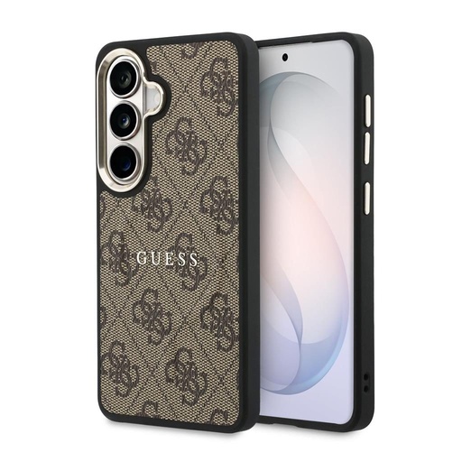 Guess PU Leather 4G Auriu Frame Magnetic husă Samsung Galaxy S26+ (Maro) - GUHMS26MP4MSEGCW