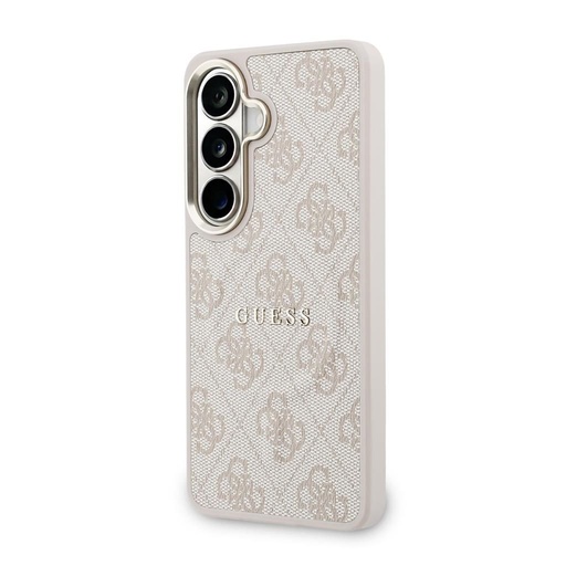Guess PU Leather 4G Auriu Frame Magnetic Samsung Galaxy S26 (Roz)