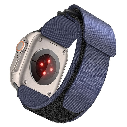 Forcell F-Design FA05 nylon cu arici curea Apple Watch 38 / 40 / 41 mm (Albastru)