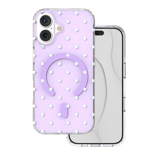 Apple iPhone 17 Bubble Dots MagSafe husă spate (Mov)