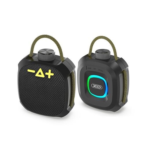 XO F77 portabil rezistent la apă RGB fără fir difuzor (Negru)