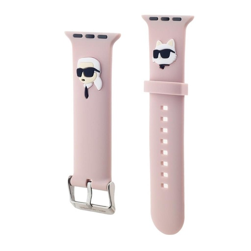 Karl Lagerfeld Karl and Choupette Head NFT Strap for Apple Watch 42/44/45/46/49 (Roz)