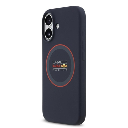 Roșu Bull Silicone Roșu Ring MagSafe husă iPhone 17 (Albastru închis)