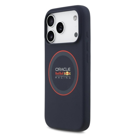 Roșu Bull Silicone Roșu Ring MagSafe husă iPhone 17 Pro (Albastru închis)