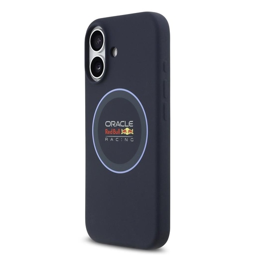 Roșu Bull Silicone Albastru Ring MagSafe husă iPhone 17 (Albastru închis)