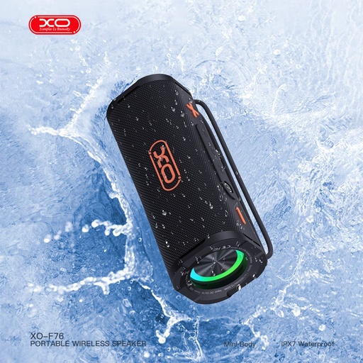 XO F76 portabil dinamikus RGB fără fir difuzor (Negru)