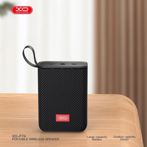 XO F74 portabil rezistent la apă fără fir difuzor IP66 (Negru)