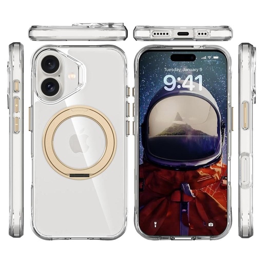 Apple iPhone 17 TOKO Pure MagSafe 360 ring husă spate (Auriu)