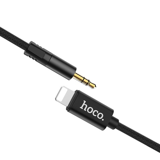 Hoco UPA13 AUX lightning cablu, negru