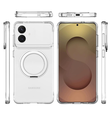 Samsung Galaxy S26 Plus TOKO Pure MagSafe 360 ring husă spate (Argintiu)