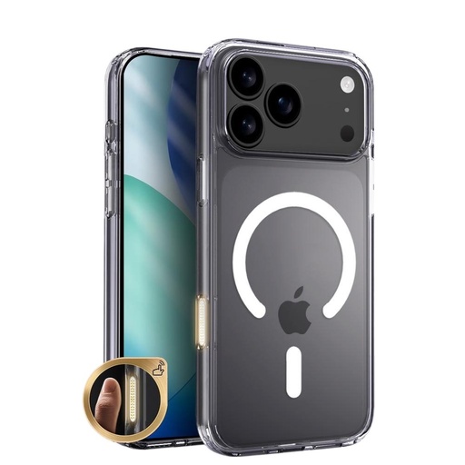 Apple iPhone 17 Roar Haptic Button MagSafe husă spate (Transparent)