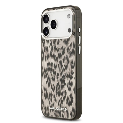 Karl Lagerfeld IML Leopard MagSafe husă iPhone 17 Pro Max (Maro) - KLHMP17XHDLEOICW