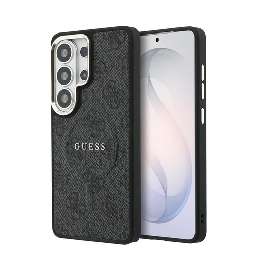 Guess PU Leather 4G Auriu Frame Magnetic husă Samsung Galaxy S26 Ultra (Negru) - GUHMS26LP4MSEGCK
