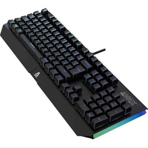 AVAX FS01 Full size mecanic aluminiu tastatură (Negru/Gri) - Cu fir, Outemu red comutator, maghiar layout