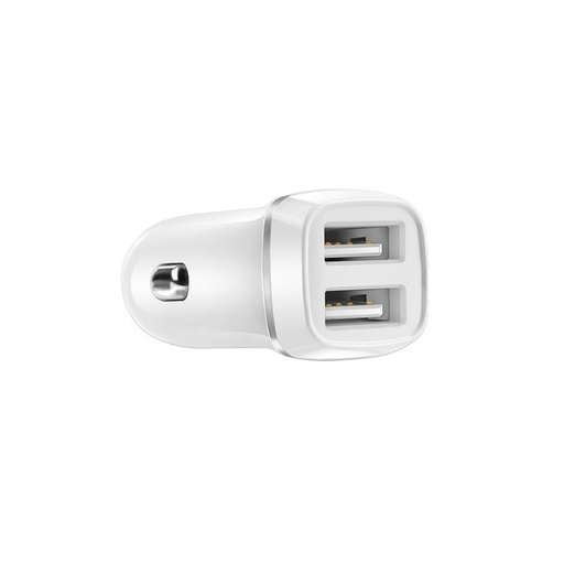Borofone BZ2 auto încărcător (2xUSB port), 5V 2,4A, alb