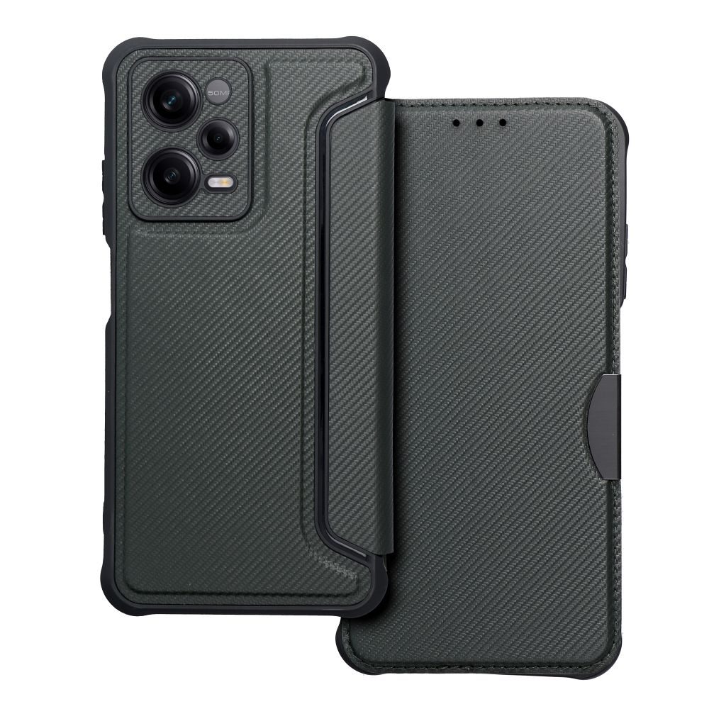 [362206] Xiaomi Redmi Note 12 Pro 5G Razor magnetic shockproof book case (Green)