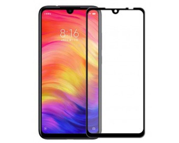 [5999094616721] Xiaomi Redmi 7 5D tempered glass full screen, clear (black frame)