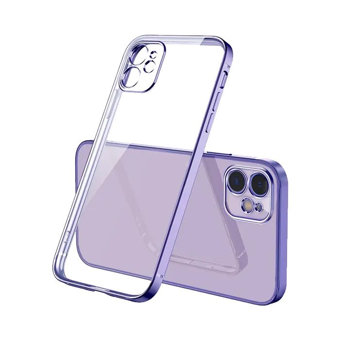 [5990117249640] Xiaomi Redmi 13C electroplate camera-protecting silicone back cover case (Purple)