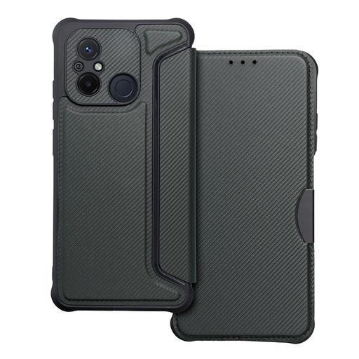 Xiaomi Redmi 12C Razor magnetic anti-șoc husă tip carte (Verde)