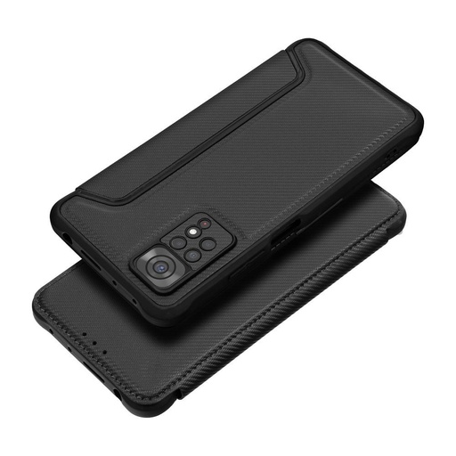Xiaomi Redmi 10C Razor magnetic anti-șoc husă tip carte (Negru)