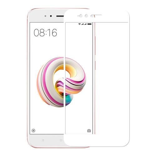 [KV-485661321] Xiaomi Mi A1 5D tempered glass full screen, clear (white frame)