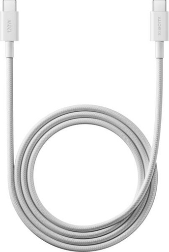 Xiaomi BHR087KGL împletit USB-C – USB-C cablu 6A (Alb) - 1m
