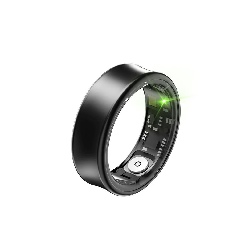 [6975837581630] XO RS01 okosgyűrű (Black) – 10-es gyűrűméret, inner átmérő 19,9 mm, titánötvözet
