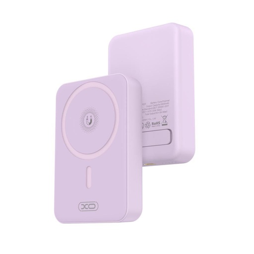 XO PR231 power bank 10000 mAh (Mov) – fără fir încărcare rapidă 15W, PD 20W, cu suport design