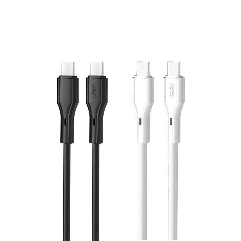 [6920680833498] XO NBQ231B Rock Series USB-C–USB-C data cable (Black) – 60W