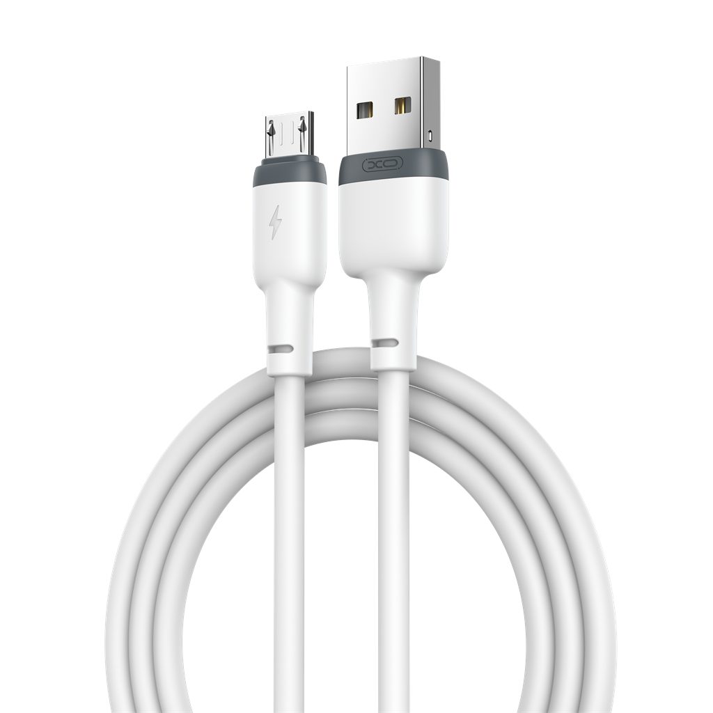 [6920680826704] XO NB208 micro USB data cable (White) – puha silicone coating
