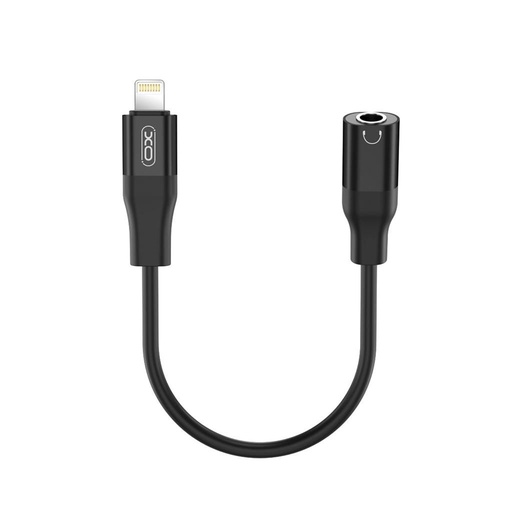 XO NB181A Lightning–3.5 mm audio adapter (Negru) – încărcare és transmisie audio