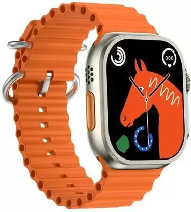 XO M8 Pro ceas inteligent (Portocaliu) – 1.96", 49 mm, preluare apel, fără fir încărcare