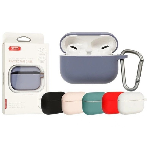 XO F70 silicon căști husă AirPods Pro-hoz cu cârlig (Roșu)