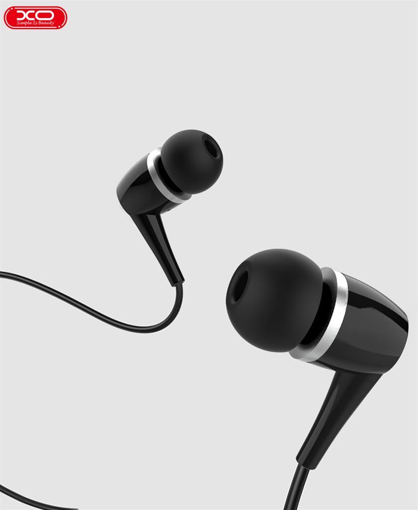[6920680867325] XO EP21 wired earphones, with microphone, 3,5mm Jack with connector, black