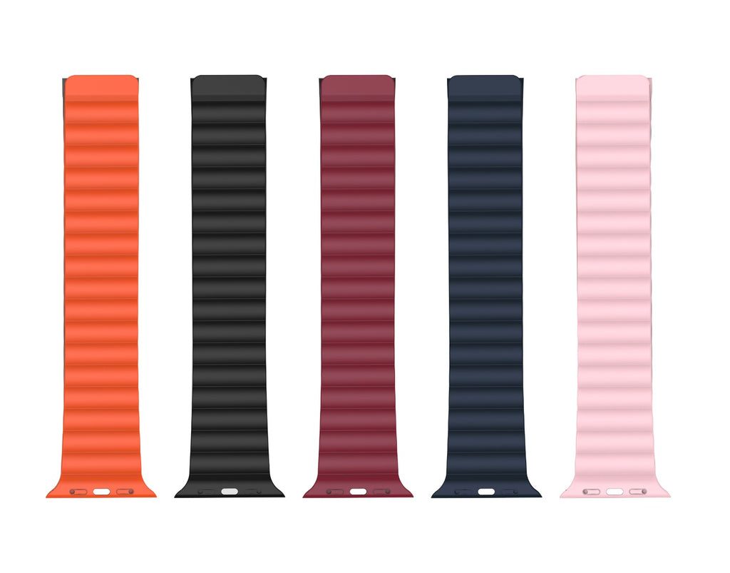 [6920680825660] XO BT01A magnetic silicone watch strap Apple Watch 38/40/41 mm (Pink)