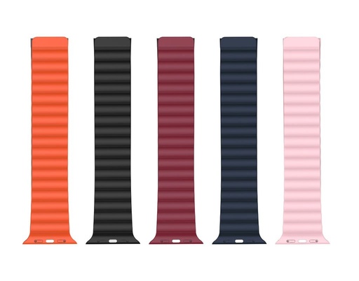 XO BT01A magnetic silicon curea de ceas Apple Watch 38/40/41 mm (Gri–Portocaliu)