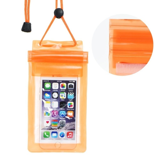 Universal dimensiune 70x160mm rezistent la apă husă (Portocaliu)