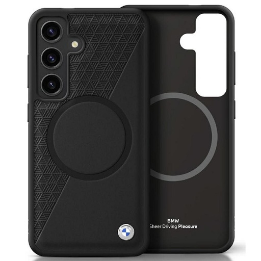 Samsung Galaxy S25 BMW Sign Leather MagSafe husă (Negru) - BMHMS25S23RTPK