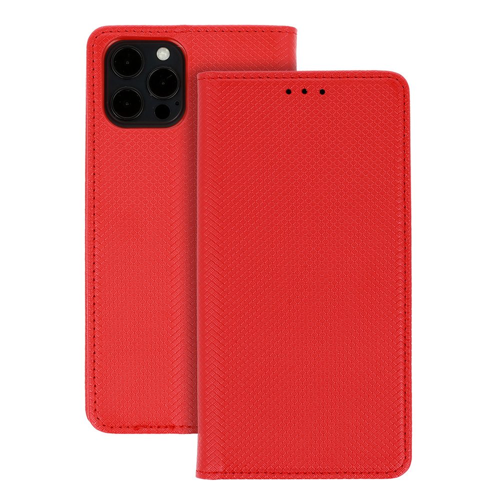 [POK052767] Samsung Galaxy S23 Plus smart book magnetic book case (Red)